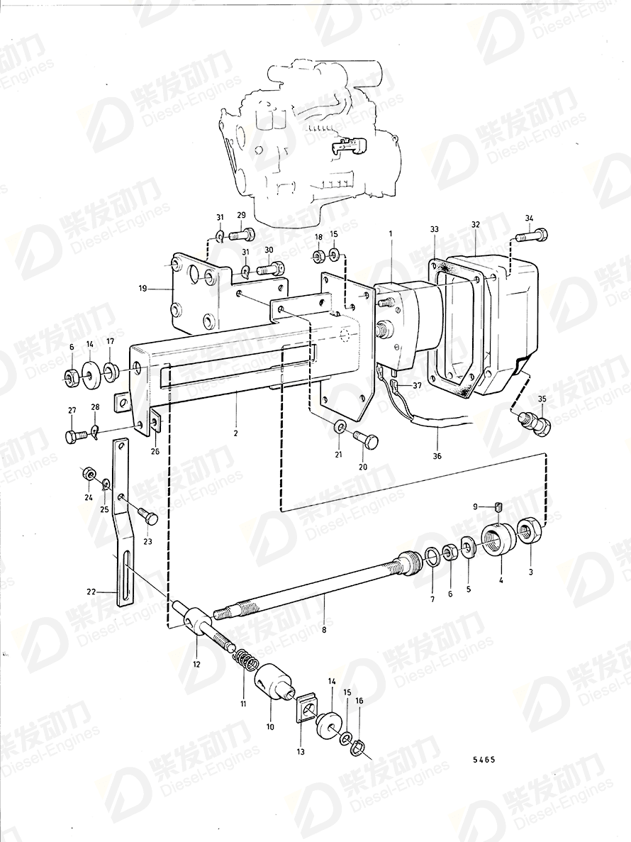 VOLVO Spring 813945 Drawing